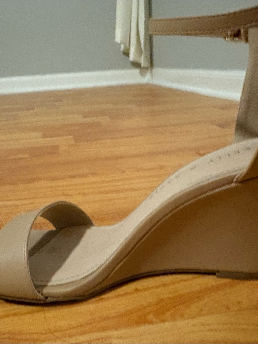 Kelly and Kelly  Women's Nude Ankle-Strap Block Heel Sandals - Picture 2 of 2